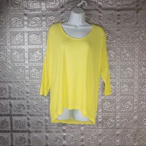 Stylus Women's Yellow Loose Fit Top Size L